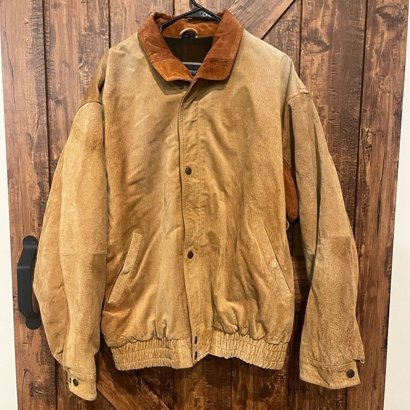 J. Riggins men’s‎ vintage 100% leather shell jacket men’s xxl EUC - Picture 1 of 7